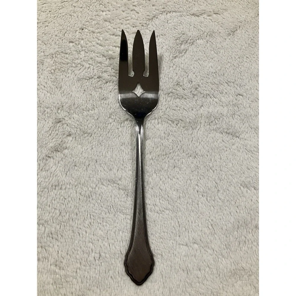 Rare Vintage Large Serving Fork Oneida Canada Classic MCM